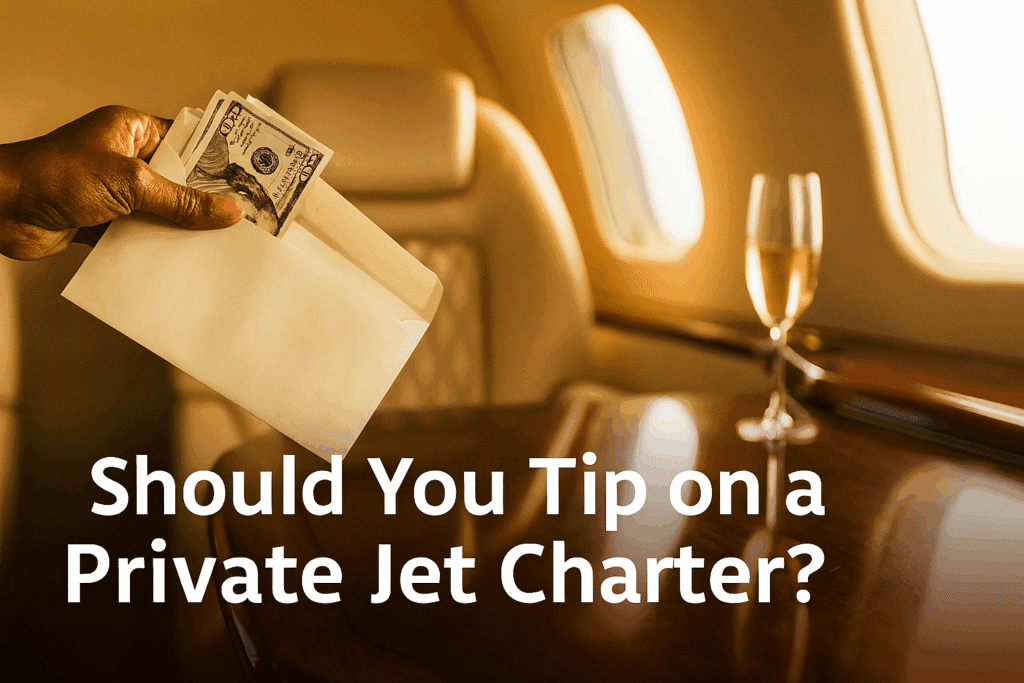 how much to tip on a private jet charter